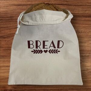 Farmhouse Linen Bread Bag, Rustic Handmade Reusable Bread Keeper, Eco-Friendly